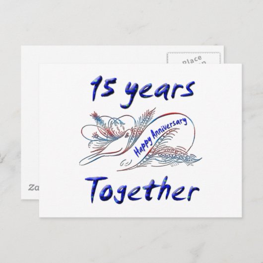 15. Verjaardag Briefkaart (Voorkant / Achterkant)