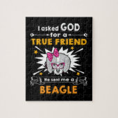 15 Vroeg God ware vriend een Beagle Legpuzzel (Verticaal)