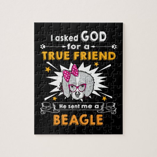 15 Vroeg God ware vriend een Beagle Legpuzzel (Verticaal)