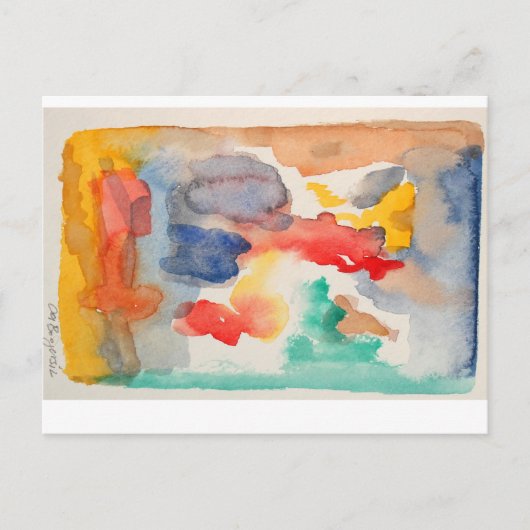 15 watercolor postcards show 2012 briefkaart (Voorkant)