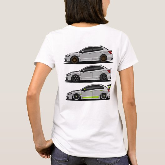 15+ WRX-backprint voor vrouwen + logo T-shirt (Achterkant)