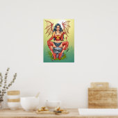 15 x 21 inch Devil Pin-up Girl Poster van Al Rio (Keuken)