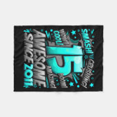 15 Year Old For Boys 15th Birthday Boy 15 Year Old Fleece Deken (Voorkant (Horizontaal))