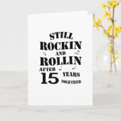 15de Jubileum - de Paren van het Jubileum van 15 Kaart (Gele Bloem)