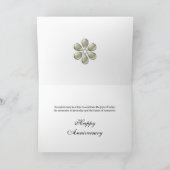 15de trouwdag met kant en parels kaart (Binnen)