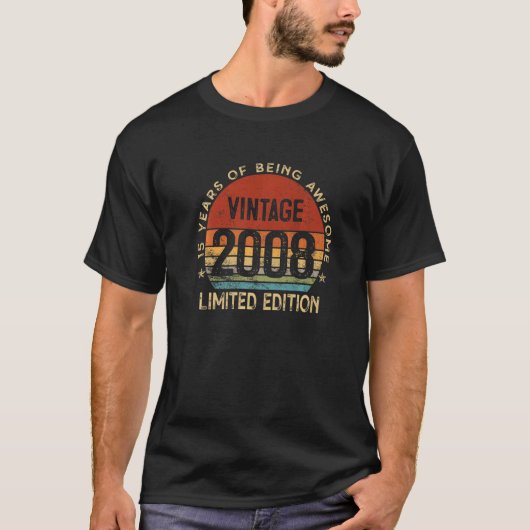 15e 2008 15 jaar oud t-shirt (Voorkant)