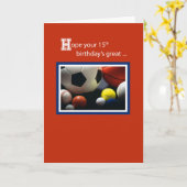 15e Alle Sport, Birthday, Balls, Red Kaart (Gele Bloem)