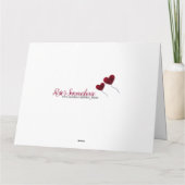 15e bruiloft Jubileum rode rozenballon groot Kaart (Achterkant)