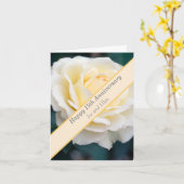 15e bruiloft Jubileum, Roos Kaart (Gele Bloem)