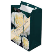 15e bruiloft Jubileum, Roos Medium Cadeauzakje (Voorkant Gekanteld)