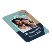 15e Crystal Wedding Jubileum Foto Keepsake Magneet (Rechterzijde)