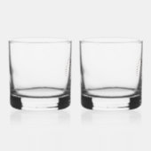 15e Crystal Wedding Jubileum Handtekening Whisky Glas (Rechts)