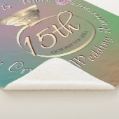 15e Crystal Wedding Jubileum Sherpa Blanket Sherpa Deken (3/4)