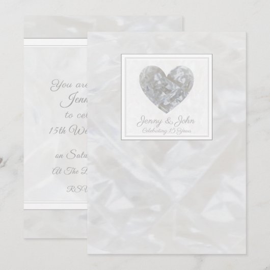 15e Crystal Wedding Needemocratie Kaart (Voorkant / Achterkant)