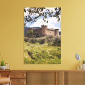 15e eeuw kasteel van de hertog van Alburquerque Canvas Afdruk (Insitu (Woonkamer))