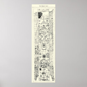 15e eeuw - Masonic Kirk Wall Scroll Poster
