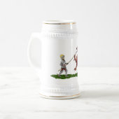 15e eeuw Saint George en de Draak Bierpul (Voorkant links)