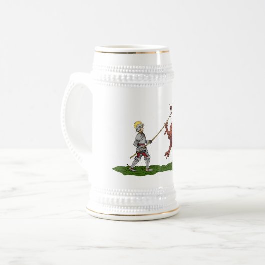 15e eeuw Saint George en de Draak Bierpul (Voorkant links)