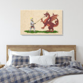 15e eeuw Saint George en de Draak Canvas Afdruk (Insitu (Slaapkamer))