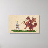 15e eeuw Saint George en de Draak Canvas Afdruk (Voorkant)