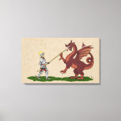 15e eeuw Saint George en de Draak Canvas Afdruk (Voorkant)