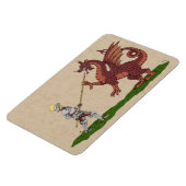 15e eeuw Saint George en de Draak Magneet (Linkerzijde)