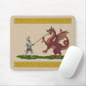 15e eeuw Saint George en de Draak Muismat (Met muis)