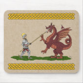 15e eeuw Saint George en de Draak Muismat (Voorkant)
