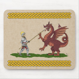 15e eeuw Saint George en de Draak Muismat