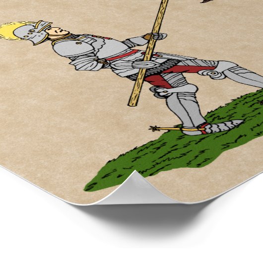 15e eeuw Saint George en de Draak Poster (Hoek)