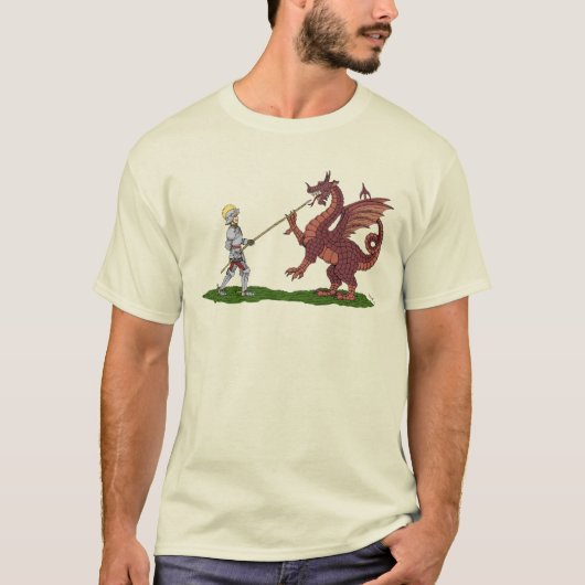 15e eeuw Saint George en de Draak T-shirt (Voorkant)