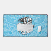 15e eeuw St Luke's Emblem Gevleugelde stier Bureaumat (Keyboard & Muis)