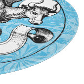 15e eeuw St Luke's Emblem Gevleugelde stier Snijplank (Hoek)