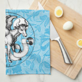 15e eeuw St Luke's Emblem Gevleugelde stier Theedoek (Quarter Fold)