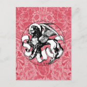 15e eeuw St Mark's Embleem gevleugelde leeuw Briefkaart (Voorkant)