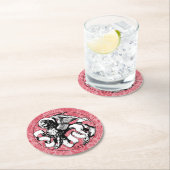 15e eeuw St Mark's Embleem gevleugelde leeuw Ronde Kartonnen Onderzetter (Insitu)