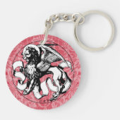15e eeuw St Mark's Embleem gevleugelde leeuw Sleutelhanger (Achterkant)