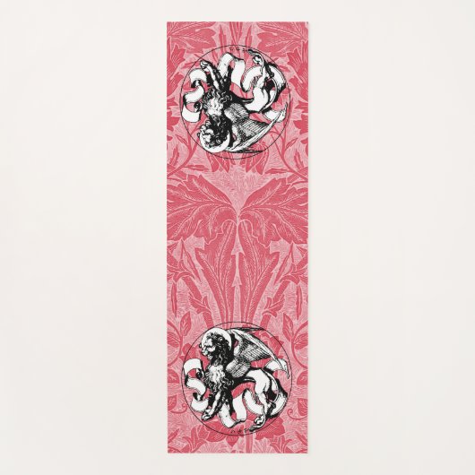 15e eeuw St Mark's Embleem gevleugelde leeuw Yogamat (Voorkant)