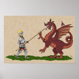 15e-eeuwse Sint-Joris en de Draak Poster