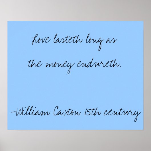 15e eeuwse wijsheid - Liefde Poster (Voorkant)