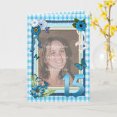 15e fotokaart voor een verjaardag kaart (Gele Bloem)