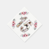 15e geboorte-meisjesbloem Foto Collage White Servet (Hoek)