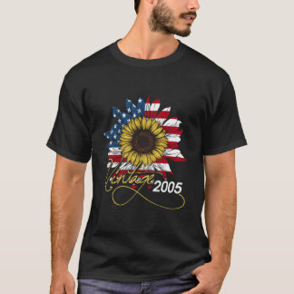 15e Geboren in 2005 Amerikaanse Vlag T-shirt