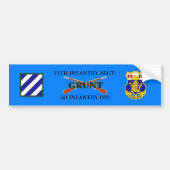 15E INFANTRY REGT. 3D INFANTRY BUMPERSTICKER (Voorkant)