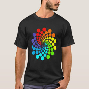 15e Internationale Dot Day Rainbow Polka T-shirt