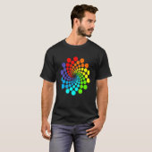 15e Internationale Dot Day Rainbow Polka T-shirt (Voorkant volledig)