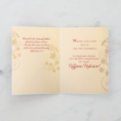 15e Jubilee Jubileum Nun Cross, Swirls, Bloem Kaart (Binnen)