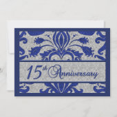 15e Jubileum Bedrijfsaankondiging Blauw Kaart (Voorkant)