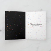 15e Jubileum Champagne Toast Kaart (Binnen)