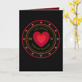 15e Jubileum gevouwen Wenskaart Kaart (Gele Bloem)